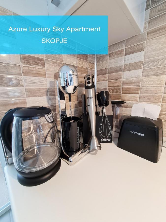 Azure Luxury Sky Apartment Skopje Ngoại thất bức ảnh