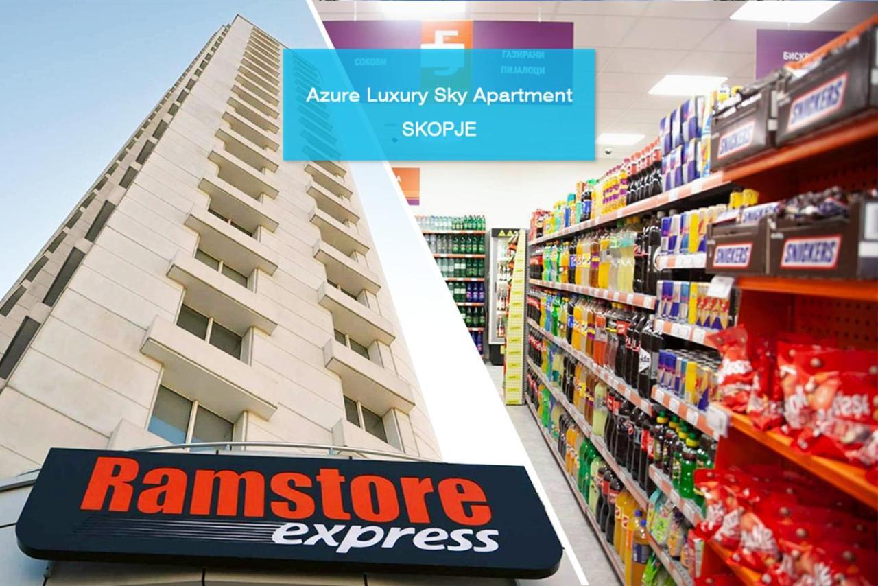 Azure Luxury Sky Apartment Skopje Ngoại thất bức ảnh