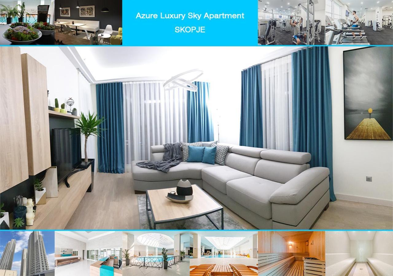 Azure Luxury Sky Apartment Skopje Ngoại thất bức ảnh